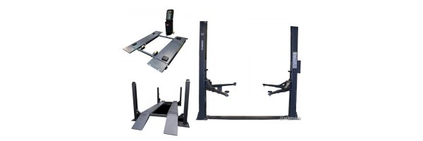 JMP Hebetechnik 2-Säulen-Hebebühne, Kurzhubbühne