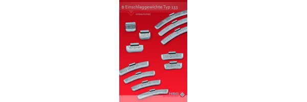 HSG Zink Schlaggewichte für Stahlfelgen Made in Germany