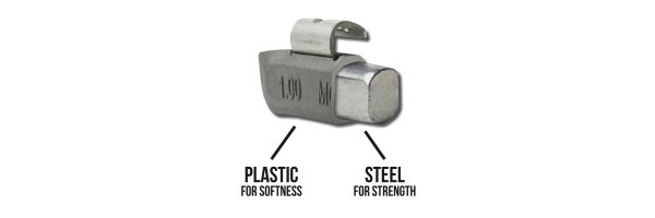 Schlaggewichte Plasteel aus Stahl Kunststoff Ummantelt