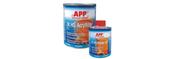 Acrylfiller, Füller und Härter, Grundierungen