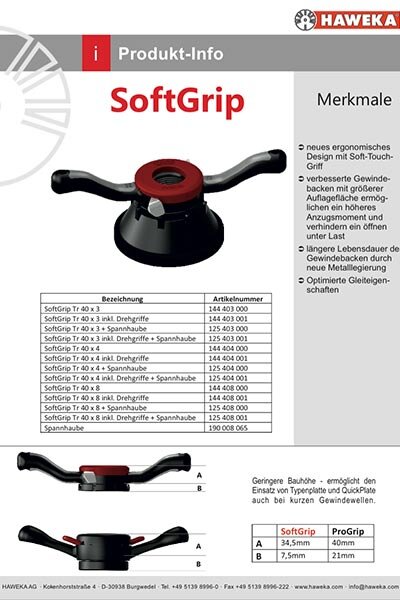 Das Bild zeigt ein Soft-Grip-Handwerkzeug mit ergonomischem, schwarz-rotem Griff und metallischer Spitze, dargestellt vor weißem Hintergrund.