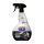 Eine weiße Sprühflasche mit schwarzem Sprühkopf, darauf steht „alfacare Wheel Rim Cleaner“, darunter ist ein Foto von einem glänzenden Autoreifen und ein paar Piktogramme. Die Flasche ist für verschiedene Felgentypen geeignet und umfasst 700 ml.
