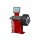 Auf dem Bild ist eine rot-weiße Reifenauswuchtmaschine zu sehen. Sie besteht aus einer roten Säule, auf der links der Markenname FASEP und das Modell V540 stehen. Auf der Oberseite befindet sich ein flacher Bereich mit mehreren Vertiefungen. Rechts davon ist ein Rad montiert. Oberhalb der Maschine ist ein Bildschirm angebracht, der ein Interface mit bunten Grafiken und Symbolen anzeigt. Die Maschine dient zum Auswuchten von Fahrzeugreifen.