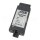 Das Bild zeigt ein rechteckiges schwarzes Gerät mit einem Aufkleber auf der Vorderseite. Auf dem Aufkleber steht „ATEQ OBD2 INTERFACE MODULE - VPW - PWM - ISO 9141-2 - KWP 2000 www.ateq.com“. Das Gerät hat an einem Ende einen OBD2-Stecker und am anderen Ende einen kleineren Anschluss.