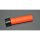 Das Bild zeigt einen dicken, zylinderförmigen Stift mit orangefarbenem Schaft und schwarzer Kappe. Auf dem Schaft steht der Schriftzug Sisa FETT-KREIDE. Der Stift liegt auf einer grauen, glatten Oberfläche.