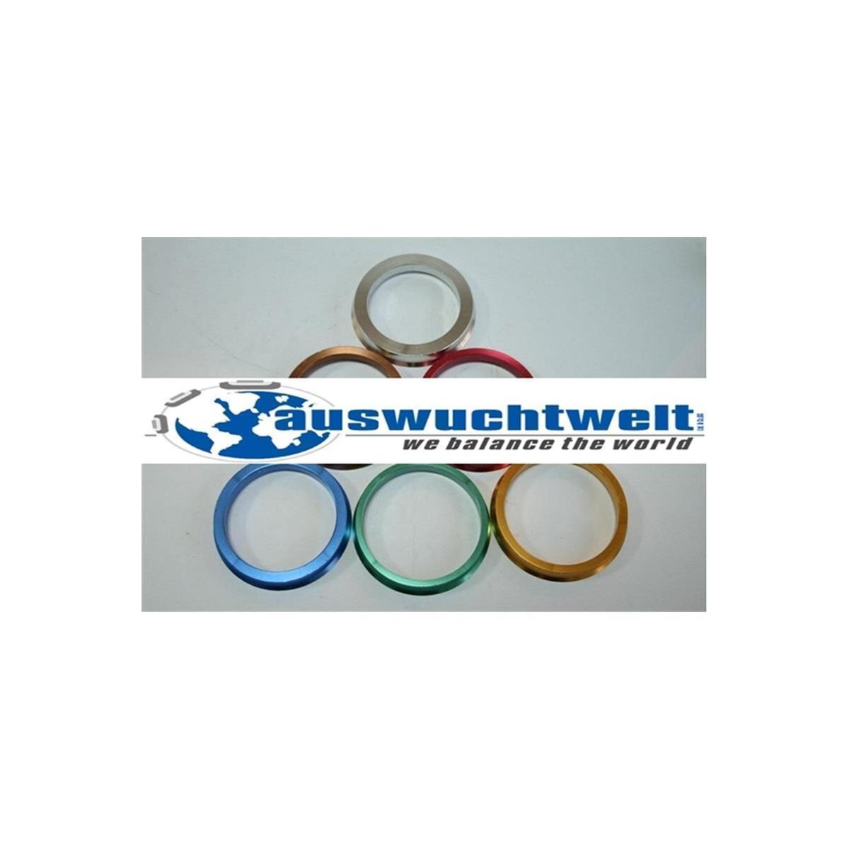 Zentri Ringe Zentrierringe Felgen JINGLING Zentrierringe 66,5/57,1mm - 4 Stück Alu ...