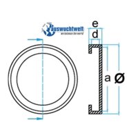 Ravaglioli Werther Gummiteller Hebebühnen 123mm,...