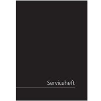 Auf dem Bild ist ein schwarzes Heft mit der weißen...