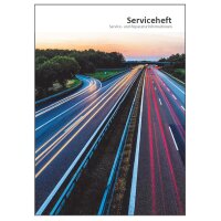 Das Bild zeigt das Titelblatt eines Servicehefts mit der...