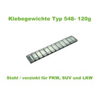 Klebegewichte Typ 548- 120g Stahl / verzinkt für...