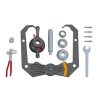 FASEP B433 Auswuchtmaschine mit Fußbremse, 3D...