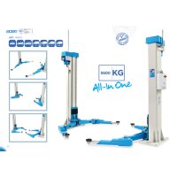 Das Bild zeigt eine zweisäulige Hebebühne der...