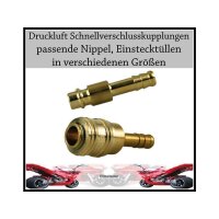 Druckluftkupplung und Stecker Set verschiedene...