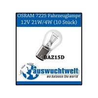 OSRAM 7225 Fahrzeuglampe 12V 21W/4W (10 Stück)...