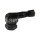1x Moto Alu-Ventil Schwarz Alu Motorrad Ventil 90°  Aluventil 11,3mm