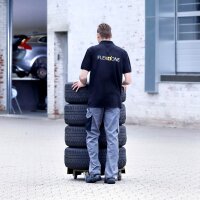 Ahcon Wheel Trolley Off Road XL 700mm Ø Rädertrolley Radtransportsystem für 4 Kompletträder oder 8 Reifen