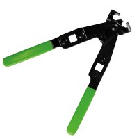 Das Bild zeigt ein schwarzes Werkzeug mit zwei...