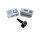 CGSulit RDKS TPMS Universal Reifendrucksensor,  Programmierbarer Uni Sensor mit  Alu Clamp-In Ventil Schwarz Programmierbar mit TS90 TPMS Geräten