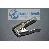 Auf dem Bild ist ein silberfarbenes Metallteil zu sehen,...