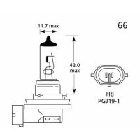 Lampe H8 12V 35W Osram