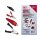 Das Bild zeigt links vier verschiedene Krokodilklemmen in Schwarz und Rot, teils mit Isolierung, rechts die Produktverpackung mit der Aufschrift „BGS Werkzeuge Krokodilklemmen-Sortiment mit und ohne Isolation Electrical Clip Assortment with and without insulation 28x“ sowie mehreren Abbildungen der enthaltenen Klemmen; rechts unten befindet sich ein Barcode.