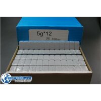 60Kg Kleberiegel 1000 Stück 12x5g Klebegewichte mit Abrisskante, Kunststoffbeschichtet
