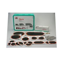 Das Bild zeigt ein Reparatur-Set für Lkw-Reifen in...