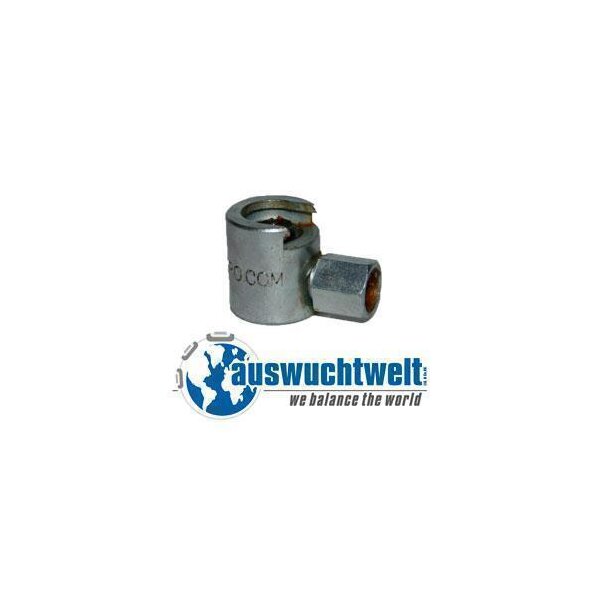 1x Flachnippel 10 mm Schiebekupplung