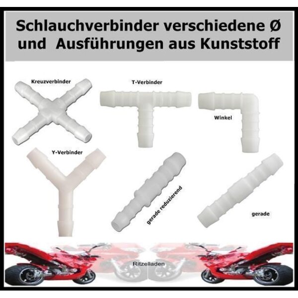 Kreuz- Verbinder Schlauchinnendurchmesser