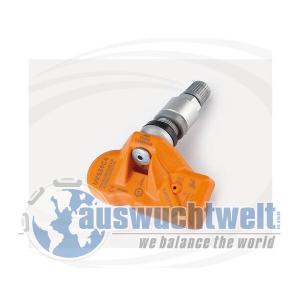 1 Stück mit Alu-Ventil Silber V21
