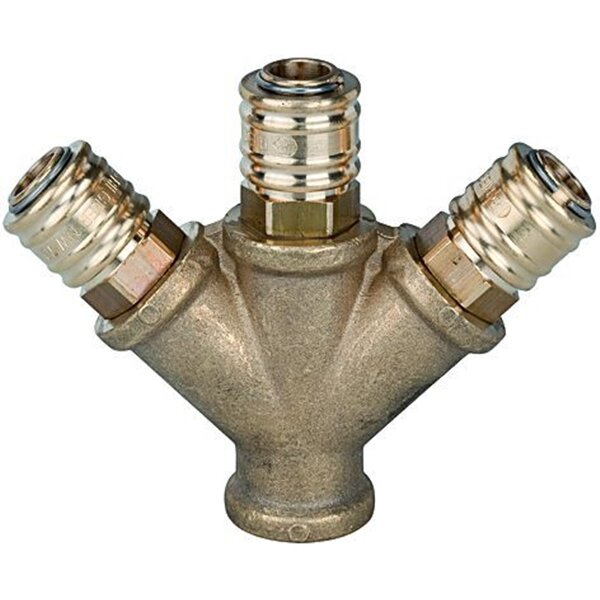 12 3-Fach Verteiler Innengewinde